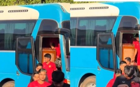 Perbedaan Bus Timnas Indonesia dengan Timnas Laos Bikin Netizen Sedih