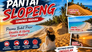Pantai Slopeng Sumenep dengan Hamparan Bukit Pasir Eksotis