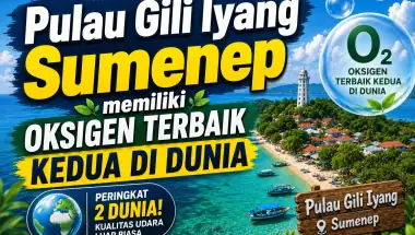 Pesona Pulau Gili Iyang Sumenep Memiliki Oksigen Terbaik Kedua di Dunia