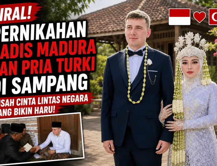 Pernikahan Gadis Madura dan Pria Turki di Sampang Viral