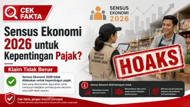 [HOAKS] Sensus Ekonomi 2026 Diadakan karena Kepentingan Pajak