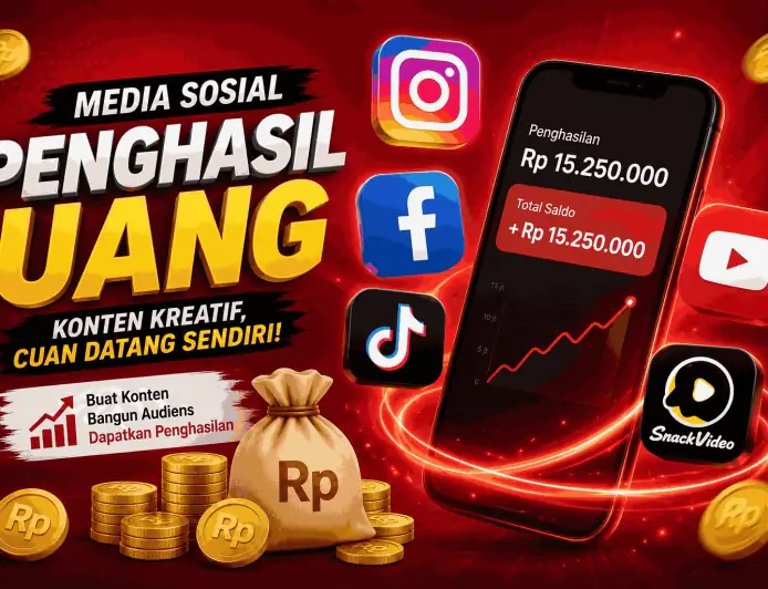 5 Media Sosial Penghasil Uang Terbaik: Cuan Tambahan Cukup Modal HP!